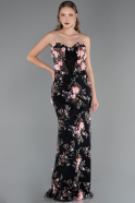 Robe de Soirée Longue Noir ABU6299