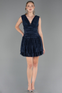 Robe de Cérémonie Courte Bleu Marine ABK2670