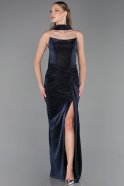 Robe de Soirée Longue Bleu Marine ABU6378