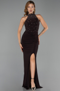 Robe de Soirée Longue Brun ABU5422