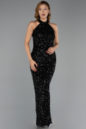 Robe de Soirée Longue Noir ABU6404