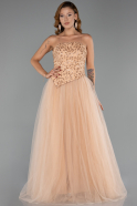 Robe de Soirée Longue Or ABU6412