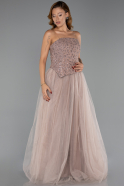 Robe de Soirée Longue Vison ABU6412