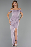 Robe de Soirée Longue Lavande ABU5925