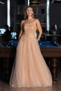 Robe de Soirée Longue Or ABU6412