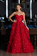 Robe de Soirée Longue Rouge ABU6408
