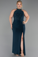 Robe de Soirée Grande Taille Longue Émeraude ABU6415