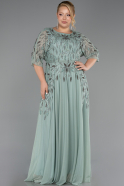 Robe De Soirée Grande Taille Longue Menthe ABU6489