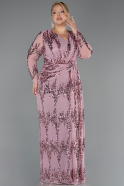 Robe De Soirée Grande Taille Longue Squameuse Poudre ABU6493