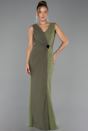 Robe de Soirée Longue Kaki ABU6524