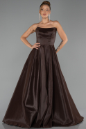 Robe de Soirée Longue Brun ABU6502