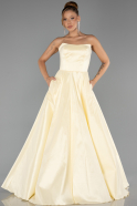 Robe de Soirée Longue Jaune ABU6502