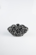 Sac de Soirée Noir-Argent SH831