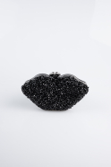 Sac de Soirée Luxe Plâtre Noir SH831