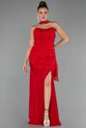 Robe de Soirée Longue Rouge ABU6541
