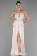Robe de Soirée Longue Poudre ABU6127
