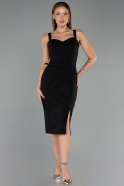 Robe de Cérémonie Midi Noir ABK2688