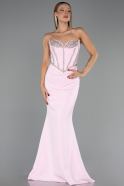 Robe de Soirée Longue Poudre ABU6327