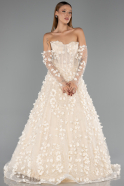 Robe de Soirée Longue Or ABU5658