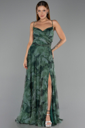 Robe De Graduation Grande Taille Longue Vert ABU6558