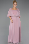 Robe Grande Taille Longue Mousseline Poudre ABU6529