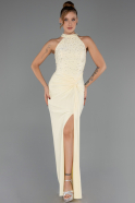 Robe de Soirée Longue Jaune ABU6215