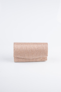 Sac de Soirée Luxe Argenté Rose SH806