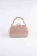Sac de Soirée Coupe Au Laser Rose KC711