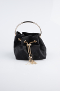 Sac de Soirée Luxe Argenté Noir KC171
