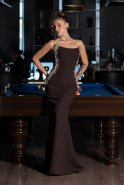 Robe de Soirée Longue Brun ABU6374