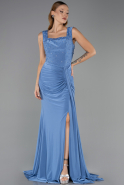 Robe de Soirée Longue Indigo ABU6552