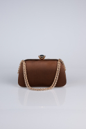 Sac de Soirée Satin Brun SH860