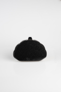 Sac de Soirée Luxe A motifs Noir V513