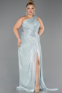 Robe Grande Taille Longue Mousseline Menthe ABU6713