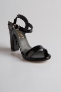 Chaussures Soirée Cuir Verni Noir PK6302