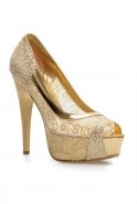 Chaussures Soirée Motifs Gold AKI339-8102