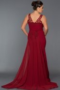 Robe Grande Taille Longue Rouge ABU138