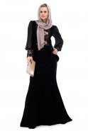 Robe De Soirée Hijab Poudre S9003