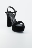 Chaussures De Soirée En Daim Noir AB1008