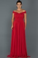 Robe Grande Taille Longue Rouge ABU324