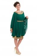 Robes À Taille Large Vert C5146