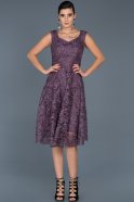 Robe de Soirée Courte Lavande ABK317