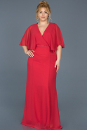 Robe Grande Taille Longue Rouge ABU001