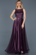 Robe de Soirée Longue Violet ABU038