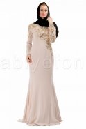 Robe De Soirée Hijab Blanc S3820
