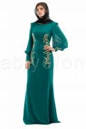 Robe De Soirée Hijab Émeraude S3684