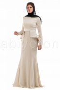Robe De Soirée Hijab Blanc S3680