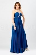 Robe De Cocktail Sax Bleu M1325