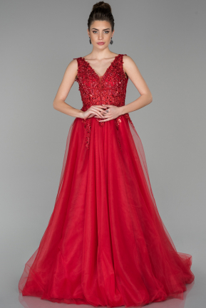 Haute Couture Longue Rouge ABU1582