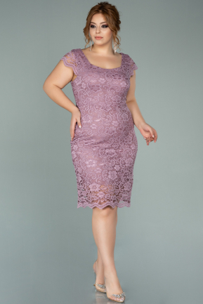 Robe Grande Taille Courte Couleur Rose ABK010